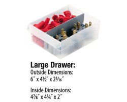 Akro-Mils 10124 Plastic Storage Cabinet – 24-Drawer Small Parts Organizer