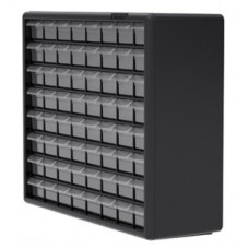 Akro-Mils 10164 Plastic 64-Drawer Storage Cabinet | Small Parts Organizer for Home & Workshop