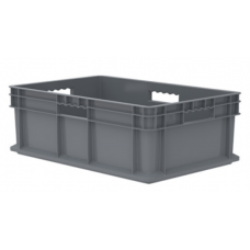 Akro-Mils 37688 Straight Wall Plastic Containers – 4 per Carton | Durable Stackable Storage Totes