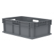 Akro-Mils 37688 Straight Wall Plastic Containers – 4 per Carton | Durable Stackable Storage Totes