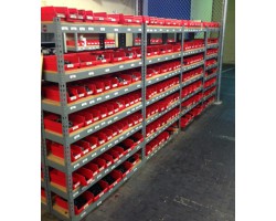 Akro-Mils 30150 Plastic Shelf Bins – 12-Pack Durable Storage Containers