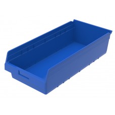 Akro-Mils 30014 ShelfMax Hopper Front Bins – 6 Plastic Shelf Bins per Carton
