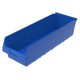 Akro-Mils 30084 ShelfMax Hopper Front Bins – 6-Pack Plastic Shelf Storage