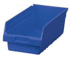 Akro-Mils 30088 ShelfMax Hopper Front Bins – 8-Pack Plastic Storage Bins