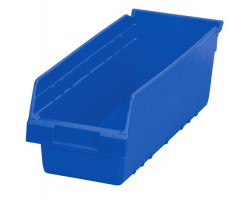 Akro-Mils 30098 ShelfMax Hopper Front Bins – 10-Pack Plastic Storage Bins