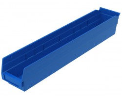 Akro-Mils 30124 Plastic Shelf Bins – 12-Pack Durable Storage Bins
