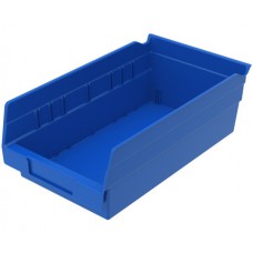 Akro-Mils 30130 Plastic Shelf Bins – 12-Pack Durable Storage Bins