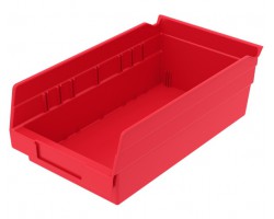Akro-Mils 30130 Plastic Shelf Bins – 12-Pack Durable Storage Bins