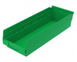 Akro-Mils 30138 Plastic Shelf Bins – 12-Pack Heavy-Duty Storage Bins