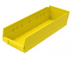 Akro-Mils 30138 Plastic Shelf Bins – 12-Pack Heavy-Duty Storage Bins