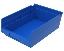 Akro-Mils 30150 Plastic Shelf Bins – 12-Pack Durable Storage Containers