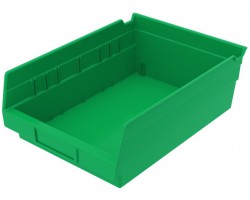 Akro-Mils 30150 Plastic Shelf Bins – 12-Pack Durable Storage Containers