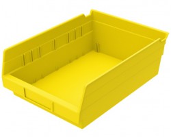 Akro-Mils 30150 Plastic Shelf Bins – 12-Pack Durable Storage Containers