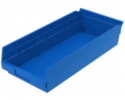 Akro-Mils 30158 Plastic Shelf Bins – 12-Pack Durable Storage Bins