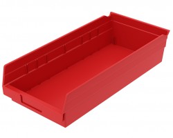 Akro-Mils 30158 Plastic Shelf Bins – 12-Pack Durable Storage Bins