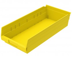 Akro-Mils 30158 Plastic Shelf Bins – 12-Pack Durable Storage Bins