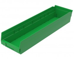 Akro-Mils 30164 Plastic Shelf Bins – 6-Pack Heavy-Duty Storage Bins
