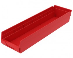 Akro-Mils 30164 Plastic Shelf Bins – 6-Pack Heavy-Duty Storage Bins