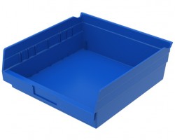 Akro-Mils 30170 Plastic Shelf Bins – 12-Pack Durable Storage Bins