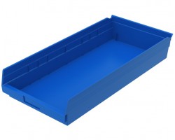 Akro-Mils 30174 Plastic Shelf Bins – 6-Pack Durable Storage Bins