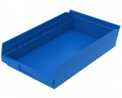 Akro-Mils 30178 Plastic Shelf Bins – 12-Pack Durable Storage Bins