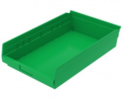 Akro-Mils 30178 Plastic Shelf Bins – 12-Pack Durable Storage Bins