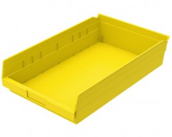 Akro-Mils 30178 Plastic Shelf Bins – 12-Pack Durable Storage Bins