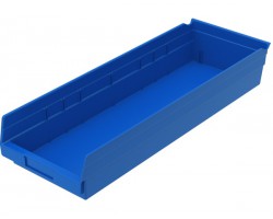 Akro-Mils 30184 Plastic Shelf Bins – 6-Pack Durable Storage Bins