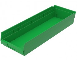 Akro-Mils 30184 Plastic Shelf Bins – 6-Pack Durable Storage Bins