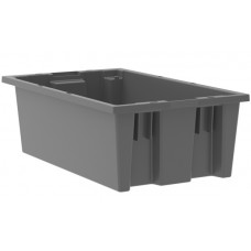 Akro-Mils 35180 Plastic Stack-Nest Container – 6 per Carton | Space-Saving Industrial Storage Bins