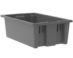 Akro-Mils 35180 Plastic Stack-Nest Container – 6 per Carton | Space-Saving Industrial Storage Bins