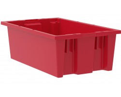Akro-Mils 35180 Plastic Stack-Nest Container – 6 per Carton | Space-Saving Industrial Storage Bins