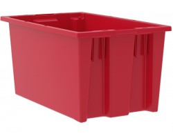 Akro-Mils 35185 Plastic Stack-Nest Container – 6 per Carton | Heavy-Duty Stackable Storage Bins