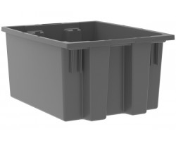 Akro-Mils 35190 Plastic Stack-Nest Container – 6 per Carton | Extra-Large Industrial Storage Bins