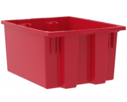 Akro-Mils 35190 Plastic Stack-Nest Container – 6 per Carton | Extra-Large Industrial Storage Bins