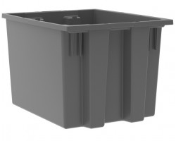 Akro-Mils 35195 Plastic Stack-Nest Containers – 6 per Carton | High-Capacity Industrial Storage Bins