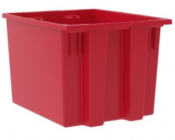 Akro-Mils 35195 Plastic Stack-Nest Containers – 6 per Carton | High-Capacity Industrial Storage Bins