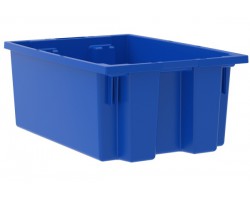 Akro-Mils 35200 Plastic Stack-Nest Containers – 6 per Carton | Extra-Deep Industrial Storage Bins