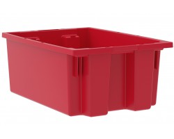 Akro-Mils 35200 Plastic Stack-Nest Containers – 6 per Carton | Extra-Deep Industrial Storage Bins