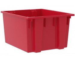 Akro-Mils 35230 Plastic Stack-Nest Container – 3 per Carton | Jumbo Stackable Storage Bins