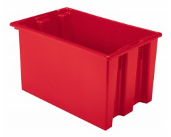 Akro-Mils 35240 Plastic Stack-Nest Container – 3 per Carton | Heavy-Duty Jumbo Storage Totes