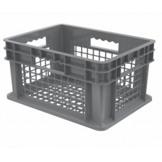 Akro-Mils 37208 Straight Wall Plastic Containers – 12 per Carton | Space-Efficient Industrial Totes