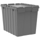 Akro-Mils 39170 Attached Lid Containers – 3 per Carton | Extra-Large Stackable Storage Totes