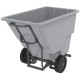 Akro-Mils 77505FGREY Heavy-Duty Trash Tilt Truck | Compact Industrial Waste Transport Solution