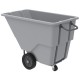 Akro-Mils 77405GREY Medium-Duty Trash Tilt Truck | Lightweight Commercial Waste Cart