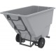 Akro-Mils 77510FGREY Heavy-Duty Trash Tilt Truck | Rugged Waste Handling Cart