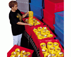 Akro-Mils 35185 Plastic Stack-Nest Container – 6 per Carton | Heavy-Duty Stackable Storage Bins