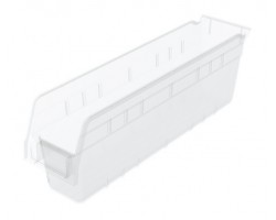 Akro-Mils 30048 ShelfMax Hopper Front Bins – 8 Plastic Storage Bins
