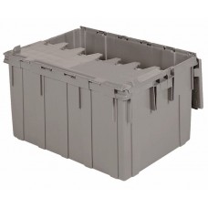 Akro-Mils 39280 Attached Lid Container | Heavy-Duty Industrial Storage Tote