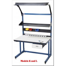 ProLine BIB19 White Plastic Laminate Top Single Sided Basic Workbench ProLine BIB19 White Plastic Laminate Top Single Sided Basic Workbench